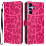 Portafoglio con stampa leopardata, custodia per telefono in ecopelle con cordino, For Galaxy A15 5G / 4G, For Galaxy A55 5G, For Galaxy A35 5G, For Galaxy A05