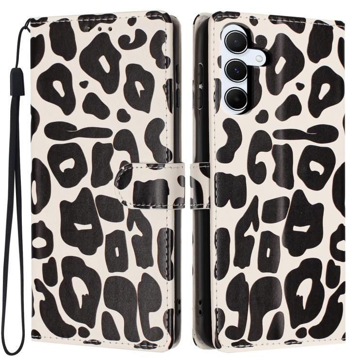 Portafoglio con stampa leopardata, custodia per telefono in ecopelle con cordino, For Galaxy A15 5G / 4G, For Galaxy A55 5G, For Galaxy A35 5G, For Galaxy A05