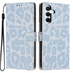 Portafoglio con stampa leopardata, custodia per telefono in ecopelle con cordino, For Galaxy A15 5G / 4G, For Galaxy A55 5G, For Galaxy A35 5G, For Galaxy A05