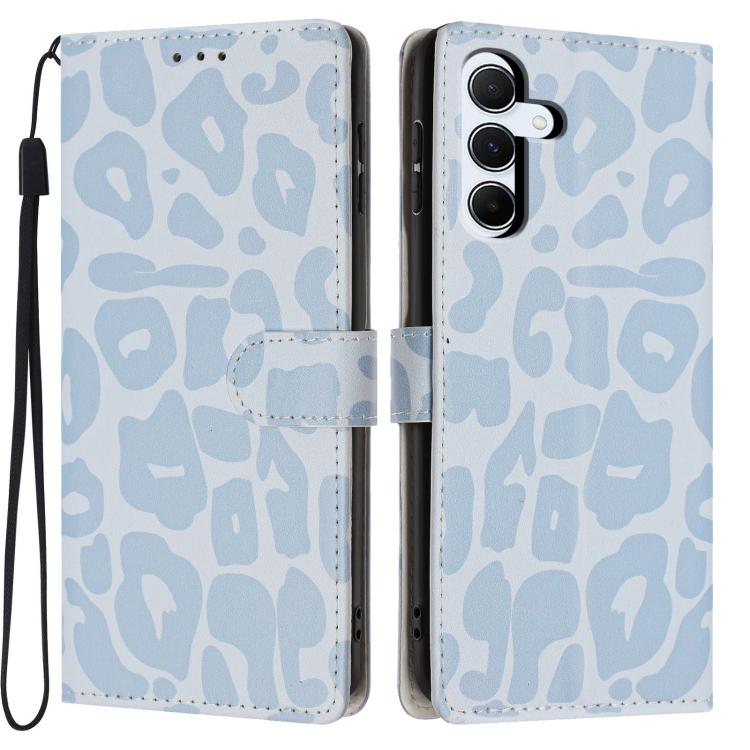 Portafoglio con stampa leopardata, custodia per telefono in ecopelle con cordino, For Galaxy A15 5G / 4G, For Galaxy A55 5G, For Galaxy A35 5G, For Galaxy A05