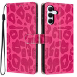 Portafoglio con stampa leopardata, custodia per telefono in ecopelle con cordino, For Galaxy A15 5G / 4G, For Galaxy A55 5G, For Galaxy A35 5G, For Galaxy A05