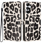 Portafoglio con stampa leopardata, custodia per telefono in ecopelle con cordino, For Galaxy A05s, For Galaxy A24 5G / 4G, For Galaxy A34 5G, For Galaxy A54 5G