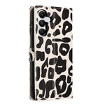 Portafoglio con stampa leopardata, custodia per telefono in ecopelle con cordino, For Galaxy A05s, For Galaxy A24 5G / 4G, For Galaxy A34 5G, For Galaxy A54 5G
