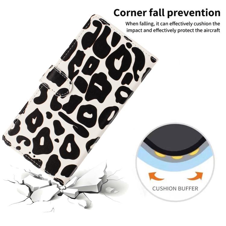 Portafoglio con stampa leopardata, custodia per telefono in ecopelle con cordino, For Galaxy A05s, For Galaxy A24 5G / 4G, For Galaxy A34 5G, For Galaxy A54 5G