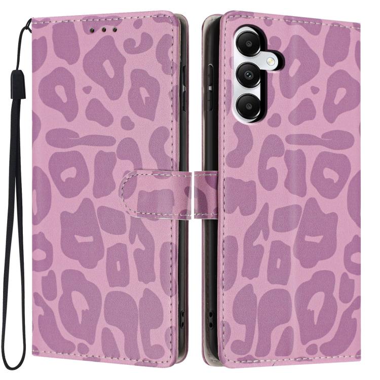 Portafoglio con stampa leopardata, custodia per telefono in ecopelle con cordino, For Galaxy A05s, For Galaxy A24 5G / 4G, For Galaxy A34 5G, For Galaxy A54 5G