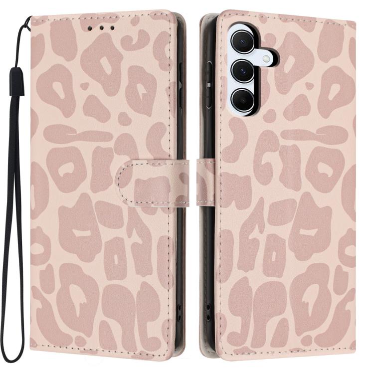 Portafoglio con stampa leopardata, custodia per telefono in ecopelle con cordino, For Galaxy A05s, For Galaxy A24 5G / 4G, For Galaxy A34 5G, For Galaxy A54 5G