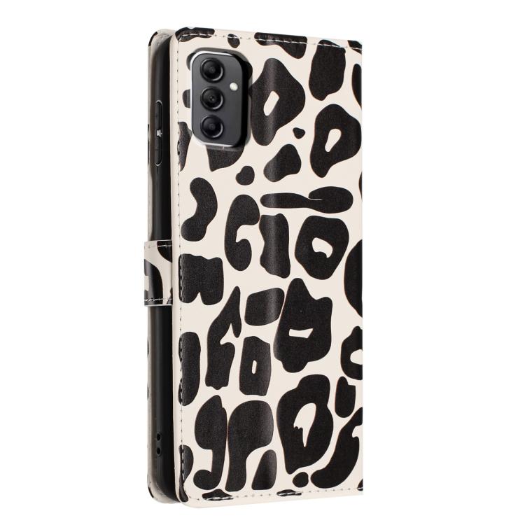 Portafoglio con stampa leopardata, custodia per telefono in ecopelle con cordino, For Galaxy A14 5G