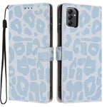 Portafoglio con stampa leopardata, custodia per telefono in ecopelle con cordino, For Galaxy A14 5G