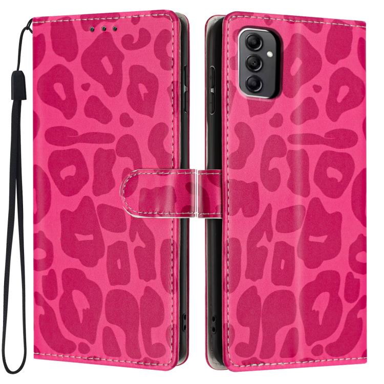 Portafoglio con stampa leopardata, custodia per telefono in ecopelle con cordino, For Galaxy A14 5G