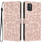 Portafoglio con stampa leopardata, custodia per telefono in ecopelle con cordino, For Galaxy A14 5G