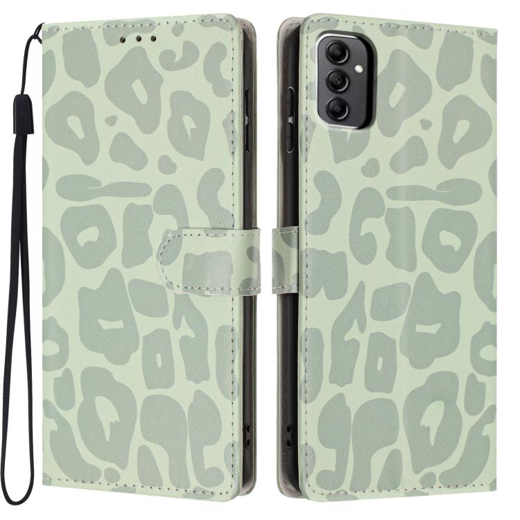 Portafoglio con stampa leopardata, custodia per telefono in ecopelle con cordino, For Galaxy A14 5G