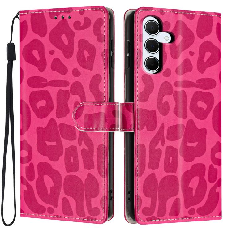 Portafoglio con stampa leopardata, custodia per telefono in ecopelle con cordino, For Galaxy A05s, For Galaxy A24 5G / 4G, For Galaxy A34 5G, For Galaxy A54 5G