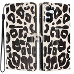 Portafoglio con stampa leopardata, custodia per telefono in ecopelle con cordino, For Galaxy A15 5G / 4G, For Galaxy A55 5G, For Galaxy A35 5G, For Galaxy A05