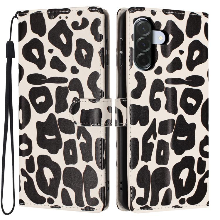 Portafoglio con stampa leopardata, custodia per telefono in ecopelle con cordino, For Galaxy A56 5G, For Galaxy A36 5G, For Galaxy A16 5G / 4G, For Galaxy A25 5G / 4G