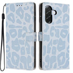 Portafoglio con stampa leopardata, custodia per telefono in ecopelle con cordino, For Galaxy A56 5G, For Galaxy A36 5G, For Galaxy A16 5G / 4G, For Galaxy A25 5G / 4G