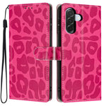 Portafoglio con stampa leopardata, custodia per telefono in ecopelle con cordino, For Galaxy A56 5G, For Galaxy A36 5G, For Galaxy A16 5G / 4G, For Galaxy A25 5G / 4G