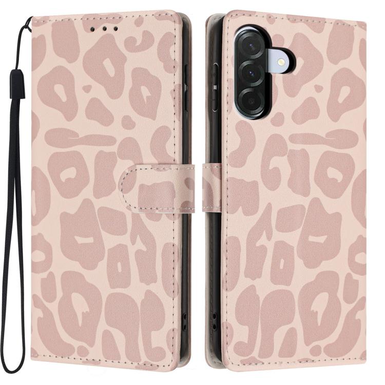 Portafoglio con stampa leopardata, custodia per telefono in ecopelle con cordino, For Galaxy A56 5G, For Galaxy A36 5G, For Galaxy A16 5G / 4G, For Galaxy A25 5G / 4G
