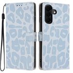 Portafoglio con stampa leopardata, custodia per telefono in ecopelle con cordino, For Galaxy A08 / A07 / A06, For Galaxy A18 / A17 / A26, For Galaxy A57 5G, For Galaxy A37 5G