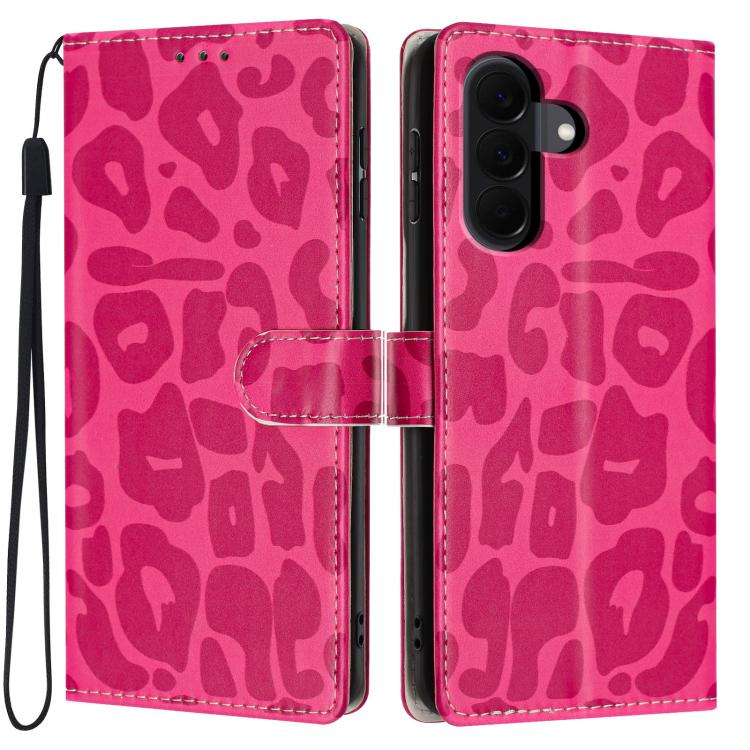 Portafoglio con stampa leopardata, custodia per telefono in ecopelle con cordino, For Galaxy A08 / A07 / A06, For Galaxy A18 / A17 / A26, For Galaxy A57 5G, For Galaxy A37 5G