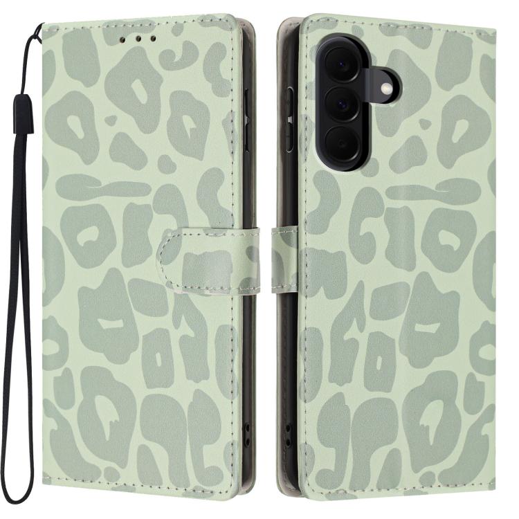 Portafoglio con stampa leopardata, custodia per telefono in ecopelle con cordino, For Galaxy A08 / A07 / A06, For Galaxy A18 / A17 / A26, For Galaxy A57 5G, For Galaxy A37 5G