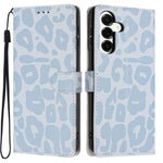 Portafoglio con stampa leopardata, custodia per telefono in ecopelle con cordino, For Galaxy A08 / A07 / A06, For Galaxy A18 / A17 / A26, For Galaxy A57 5G, For Galaxy A37 5G