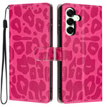 Portafoglio con stampa leopardata, custodia per telefono in ecopelle con cordino, For Galaxy A08 / A07 / A06, For Galaxy A18 / A17 / A26, For Galaxy A57 5G, For Galaxy A37 5G