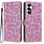 Portafoglio con stampa leopardata, custodia per telefono in ecopelle con cordino, For Galaxy A08 / A07 / A06, For Galaxy A18 / A17 / A26, For Galaxy A57 5G, For Galaxy A37 5G