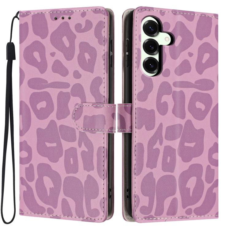 Portafoglio con stampa leopardata, custodia per telefono in ecopelle con cordino, For Galaxy A08 / A07 / A06, For Galaxy A18 / A17 / A26, For Galaxy A57 5G, For Galaxy A37 5G