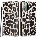 Portafoglio con stampa leopardata, custodia per telefono in ecopelle con cordino, For Galaxy Note20 Ultra, For Galaxy Note20