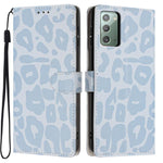 Portafoglio con stampa leopardata, custodia per telefono in ecopelle con cordino, For Galaxy Note20 Ultra, For Galaxy Note20