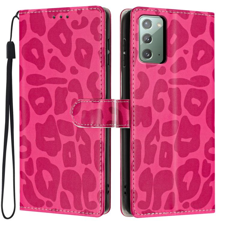 Portafoglio con stampa leopardata, custodia per telefono in ecopelle con cordino, For Galaxy Note20 Ultra, For Galaxy Note20