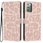 Portafoglio con stampa leopardata, custodia per telefono in ecopelle con cordino, For Galaxy Note20 Ultra, For Galaxy Note20
