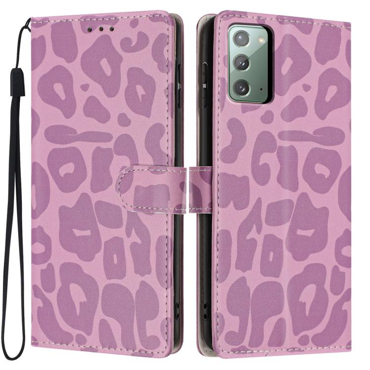 Portafoglio con stampa leopardata, custodia per telefono in ecopelle con cordino, For Galaxy Note20 Ultra, For Galaxy Note20