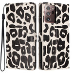 Portafoglio con stampa leopardata, custodia per telefono in ecopelle con cordino, For Galaxy Note20 Ultra, For Galaxy Note20