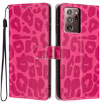 Portafoglio con stampa leopardata, custodia per telefono in ecopelle con cordino, For Galaxy Note20 Ultra, For Galaxy Note20