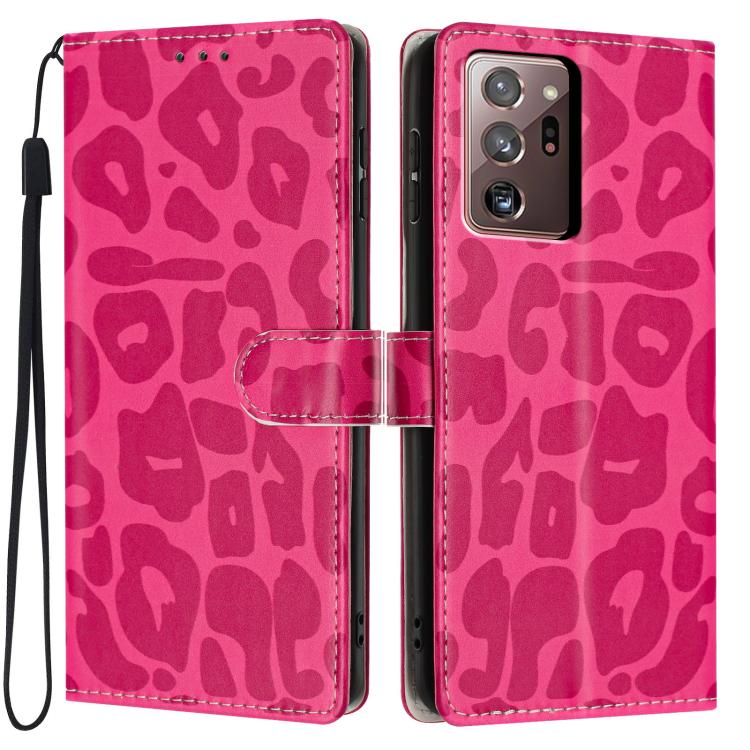 Portafoglio con stampa leopardata, custodia per telefono in ecopelle con cordino, For Galaxy Note20 Ultra, For Galaxy Note20