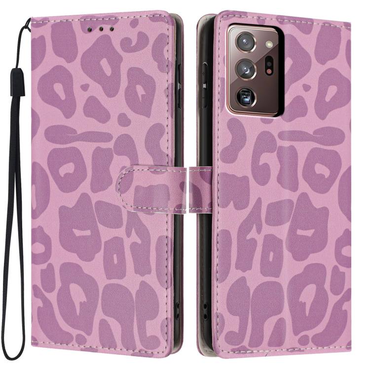 Portafoglio con stampa leopardata, custodia per telefono in ecopelle con cordino, For Galaxy Note20 Ultra, For Galaxy Note20
