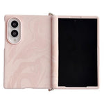 Custodia per telefono con texture a onda e morsetto laterale magnetico ad asse centrale., For Galaxy Z Fold8 5G