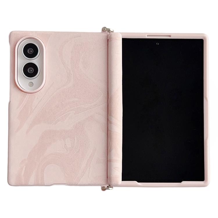 Custodia per telefono con texture a onda e morsetto laterale magnetico ad asse centrale., For Galaxy Z Fold8 5G