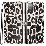 Portafoglio con stampa leopardata, custodia per telefono in ecopelle con cordino, For Galaxy S20 FE 5G, For Galaxy S22 Ultra 5G, For Galaxy S22+ 5G, For Galaxy S22 5G