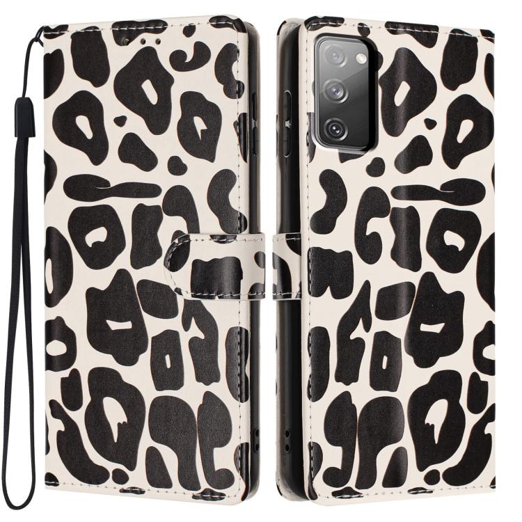 Portafoglio con stampa leopardata, custodia per telefono in ecopelle con cordino, For Galaxy S20 FE 5G, For Galaxy S22 Ultra 5G, For Galaxy S22+ 5G, For Galaxy S22 5G