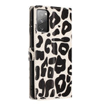 Portafoglio con stampa leopardata, custodia per telefono in ecopelle con cordino, For Galaxy S20 FE 5G, For Galaxy S22 Ultra 5G, For Galaxy S22+ 5G, For Galaxy S22 5G