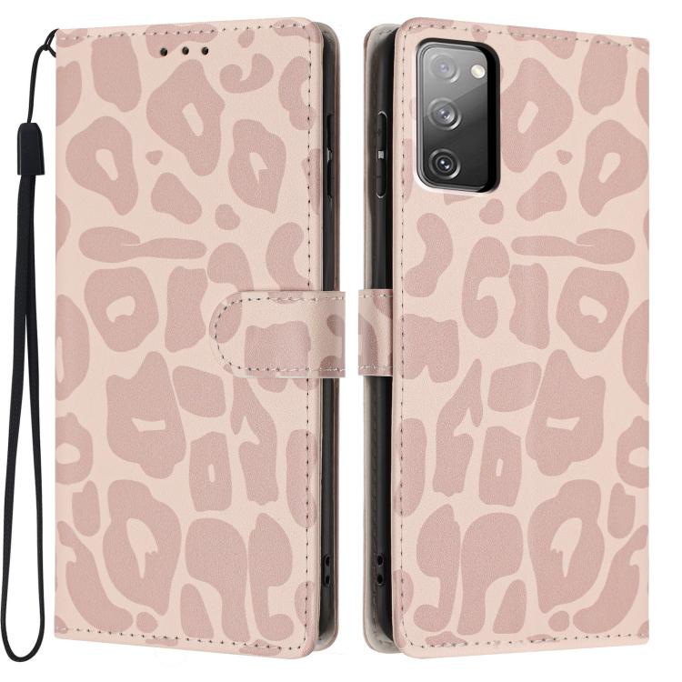 Portafoglio con stampa leopardata, custodia per telefono in ecopelle con cordino, For Galaxy S20 FE 5G, For Galaxy S22 Ultra 5G, For Galaxy S22+ 5G, For Galaxy S22 5G