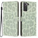 Portafoglio con stampa leopardata, custodia per telefono in ecopelle con cordino, For Galaxy S21 FE 5G, For Galaxy S21 5G, For Galaxy S21+ 5G, For Galaxy S21 Ultra 5G