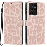 Portafoglio con stampa leopardata, custodia per telefono in ecopelle con cordino, For Galaxy S21 FE 5G, For Galaxy S21 5G, For Galaxy S21+ 5G, For Galaxy S21 Ultra 5G