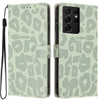 Portafoglio con stampa leopardata, custodia per telefono in ecopelle con cordino, For Galaxy S21 FE 5G, For Galaxy S21 5G, For Galaxy S21+ 5G, For Galaxy S21 Ultra 5G