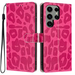Portafoglio con stampa leopardata, custodia per telefono in ecopelle con cordino, For Galaxy S20 FE 5G, For Galaxy S22 Ultra 5G, For Galaxy S22+ 5G, For Galaxy S22 5G
