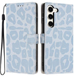 Portafoglio con stampa leopardata, custodia per telefono in ecopelle con cordino, For Galaxy S24 5G, For Galaxy S23 Ultra 5G, For Galaxy S23+ 5G, For Galaxy S23 5G