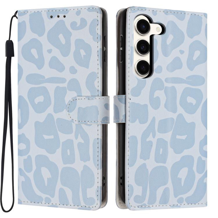 Portafoglio con stampa leopardata, custodia per telefono in ecopelle con cordino, For Galaxy S24 5G, For Galaxy S23 Ultra 5G, For Galaxy S23+ 5G, For Galaxy S23 5G