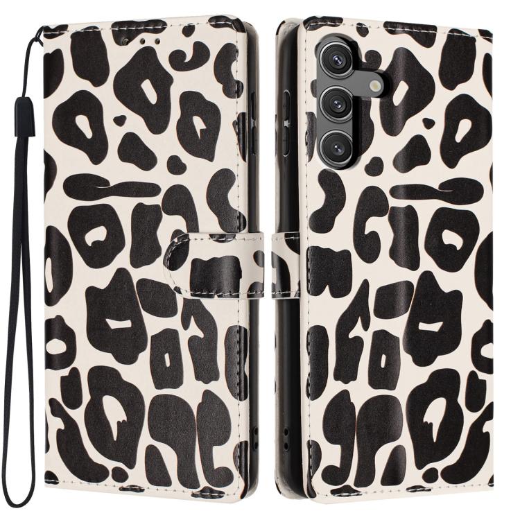 Portafoglio con stampa leopardata, custodia per telefono in ecopelle con cordino, For Galaxy S24 5G, For Galaxy S23 Ultra 5G, For Galaxy S23+ 5G, For Galaxy S23 5G
